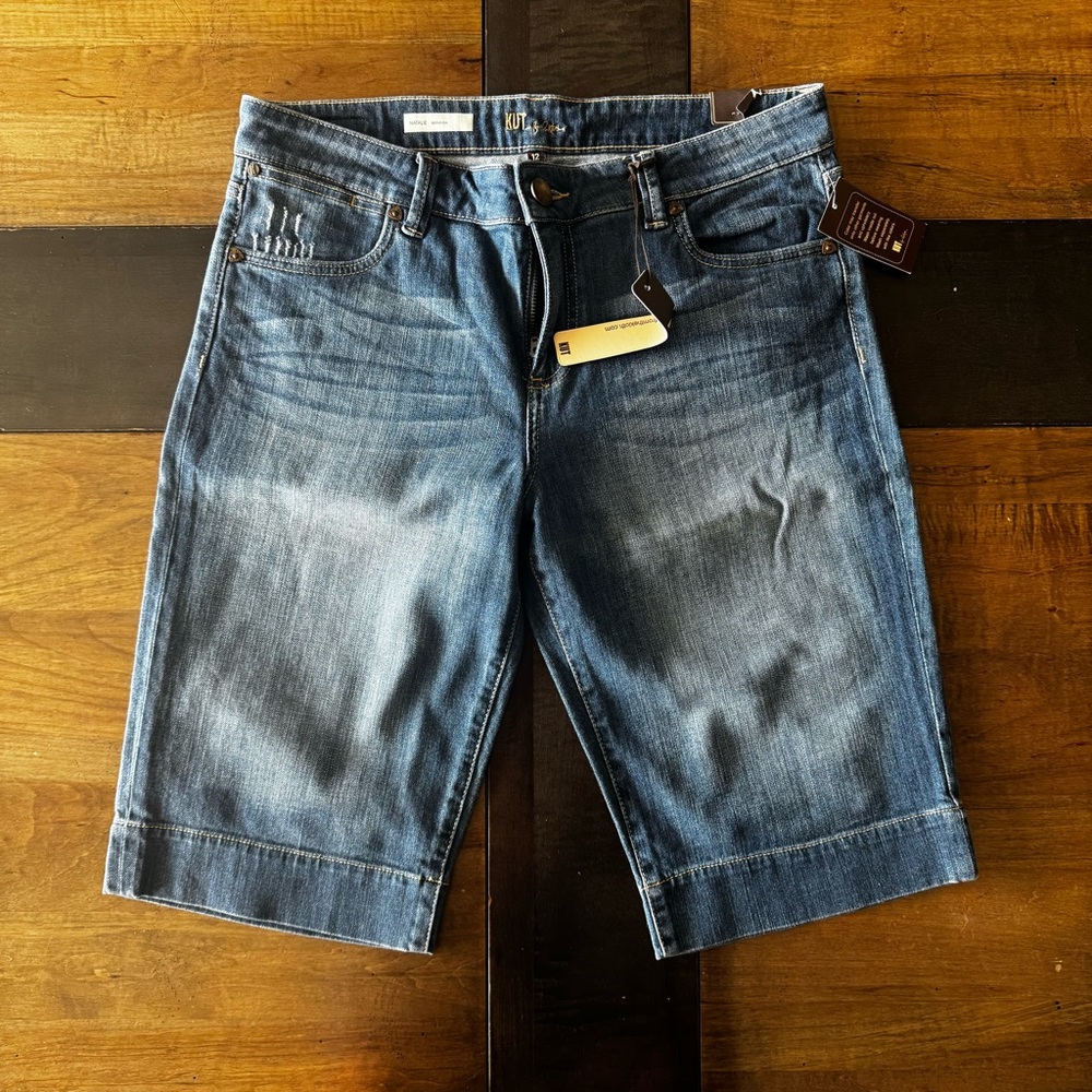 Kut from the Kloth Natalie Bermuda Jean Shorts NWT